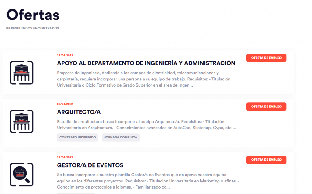 Portal gestión de empleo para los municipios canarios | Fundación Universitaria de Las Palmas